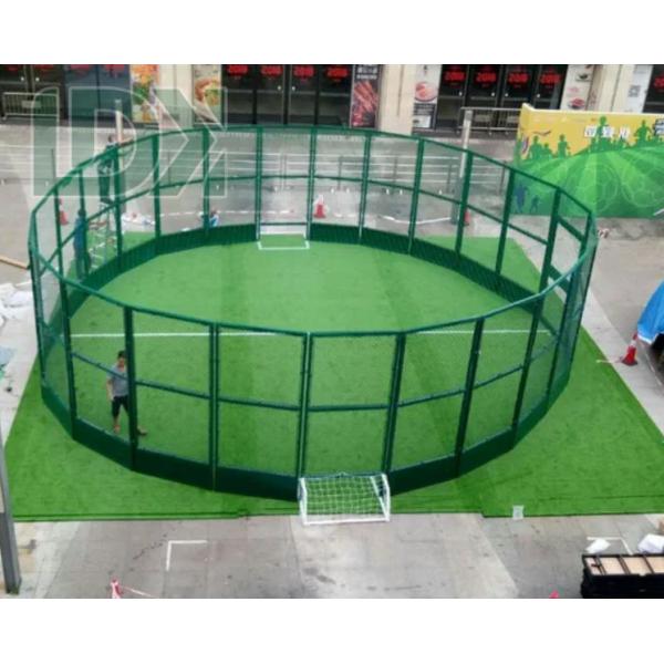 Customized Circular Soccer Cage Mini Football Cage Portable Round Football Pitch