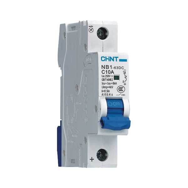 DIN Rail Mount Miniature Pv Dc Circuit Breaker 32a 1p 2p 4p 500v Photovoltaic Breaker