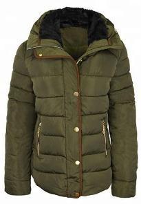 Fur Hood Womens Warm Waterproof Coat Loose Style For Winter Mid Thickness