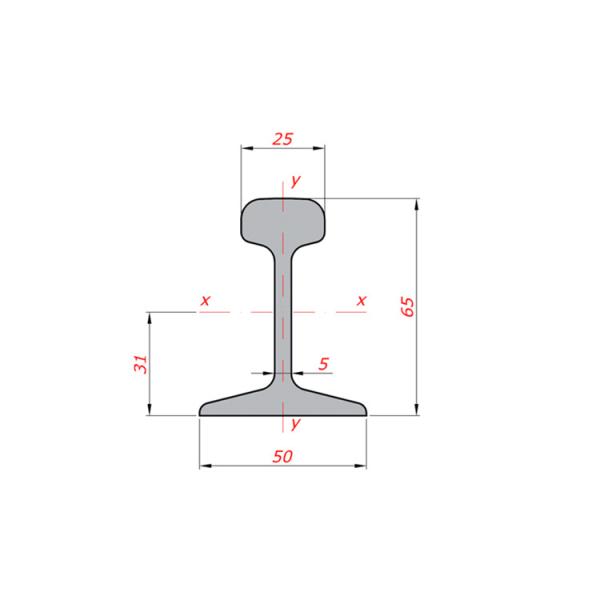 Европейский стандарт DIN5901 Light S7 Steel Rail Q235B 55Q Материал
