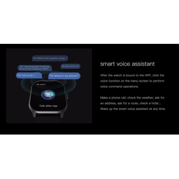 Sport Smart Watch Ip68 Waterproof ZL77J Smart Watch Voice Assistant Fitness Tracker