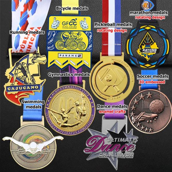 Custom Medals Zinc Alloy 3d Marathon Run Medal Basketball Soccer Football Medal With Ribbon