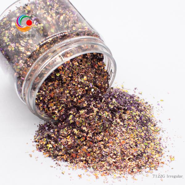 Handicraft Loose Chameleon Glitter Powder Makeup Christmas Decoration Red Blue