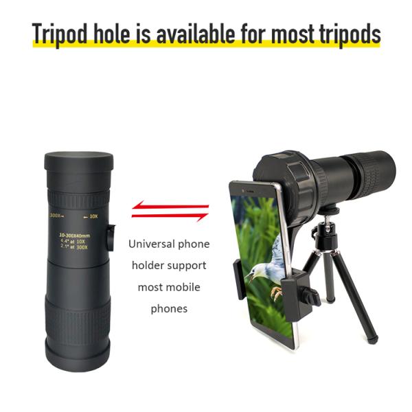 объем сигнала 10-30x42 50mm 10-300x40mm долгосрочный Monocular с треногой