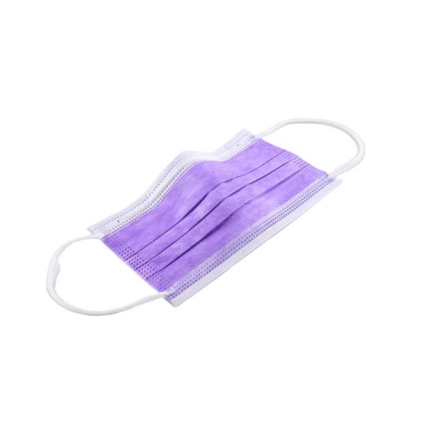Wholesale non-woven 3 layers disposable ear loop custom color mask black pink colorful surgical face mask