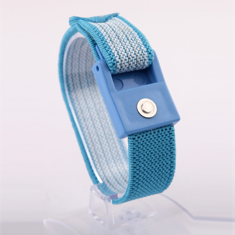 High Quality Blue Wristband for Grounding  Anti-Static Wrist Strap Keep Healthy Included Cable