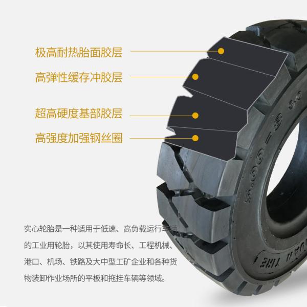Hyster forklif tire solid tire 5.00-8, pneumatic shaped solid tire 6.00-9tire tread mold center of gravity