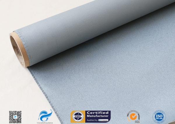 Abrasão revestida do Weave de cetim da tela 0.85MM da fibra de vidro do silicone cinzento resistente