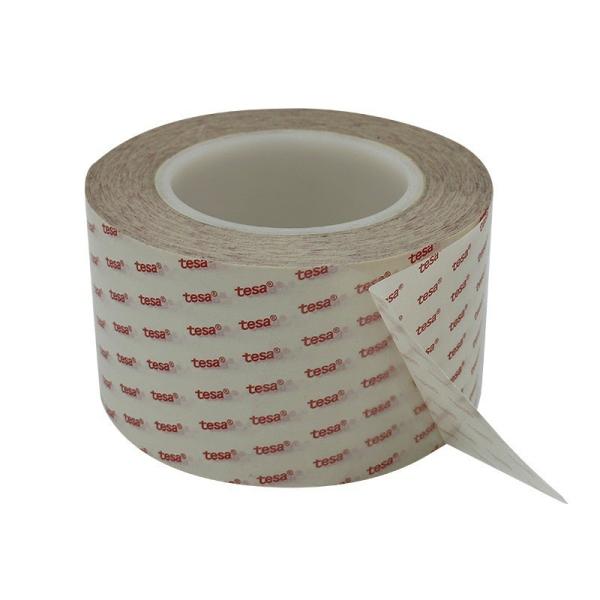 TESA 68537 Transparent PET Double Sided Adhesive Tape 0.1mm Anti-rebond with High Temperature Resistance