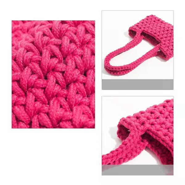 Конструированная рука красоты связала сумку пинка сумки для пакета подарка