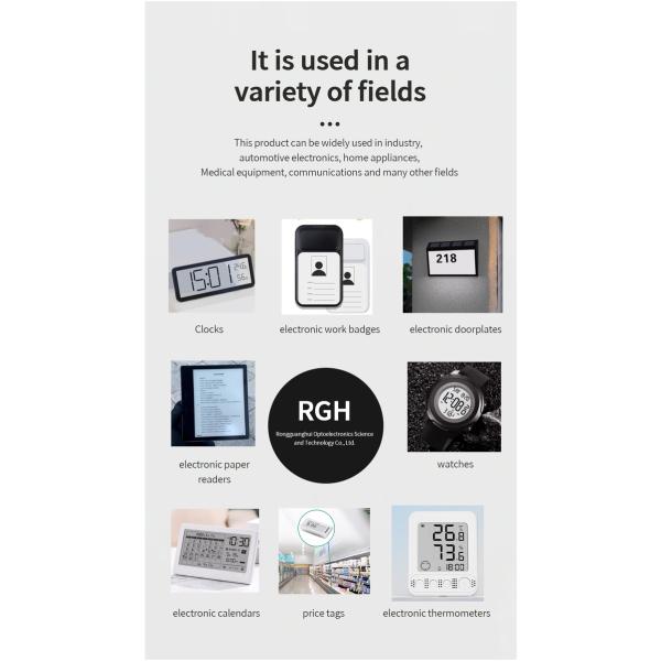 E-Ink E Paper Display 2.66Inch 152x296 E Ink Display Spi Ультраширокий угол просмотра