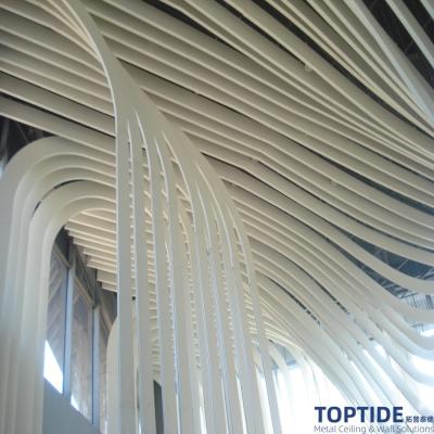 Wholesale Interior Decorative Sound Absorbing Metal Baffle Ceiling System with different designs