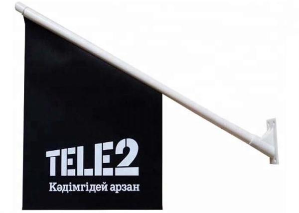 Outdoor Flag Pole And Mount For House , Flag Wall Mount Kit With Plastic Pole