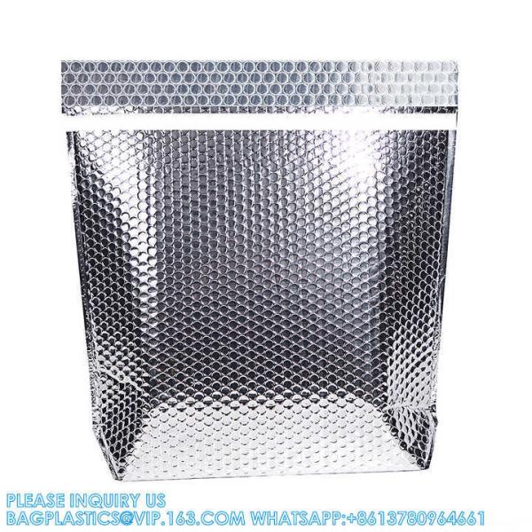 Self Adhesive Seal Aluminum Foil Thermal Bag Hot Food Delivery Cooler Bag Heat Insulated Box Liner