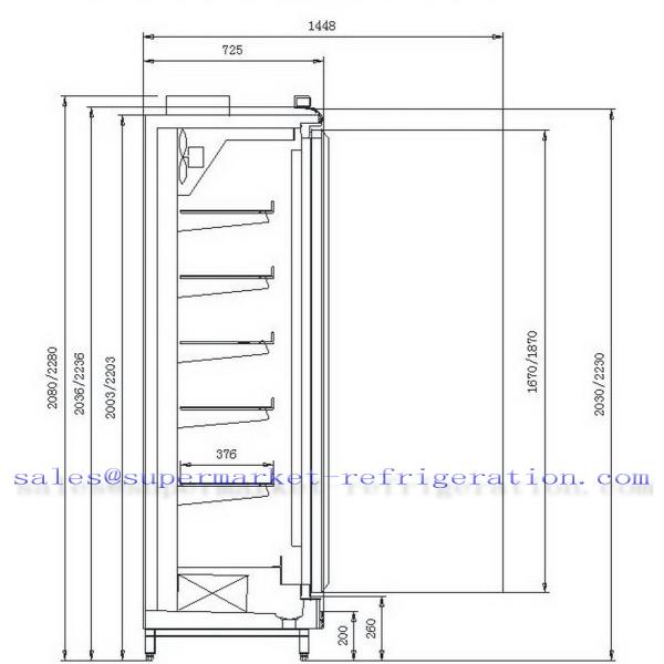 Commercial Freezer With Glass Door - E6 ATLANTA