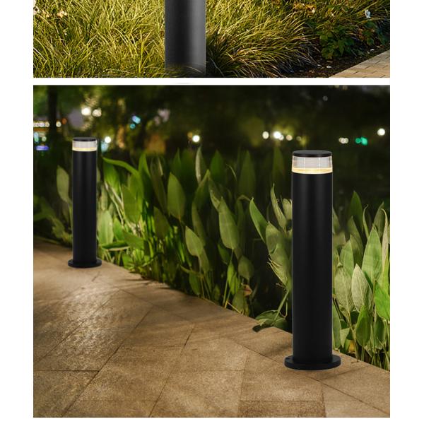 En las luces de tierra el 100x100x600MM de acrílico de aluminio del césped del LED césped de la pared del piso de 7 vatios