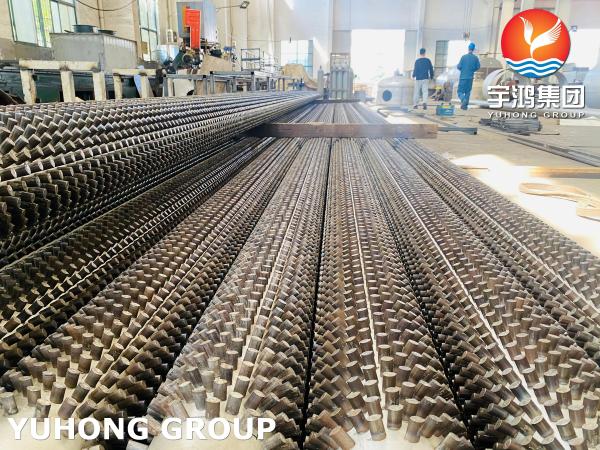 ASTM A213 Alloy Steel Seamless T22 Studded Tube , Tubo Aletado