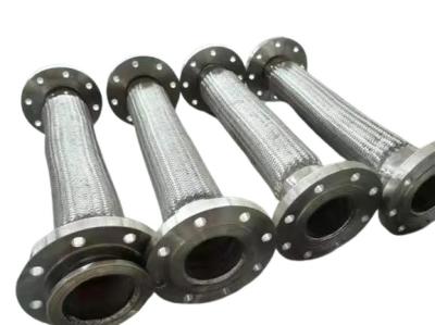 Flexível de aço inoxidável de metal flexíveis articulações flange solta com tubos retos soldados
