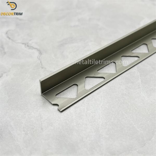Aluminium Trim Edg Metal Tile Trims Height 8mm / 10mm / 12mm