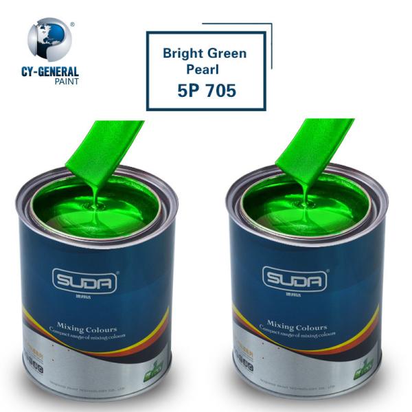 High Coverage Acrylic Pearl Paint Bright Green Clear Coat For Car Paint