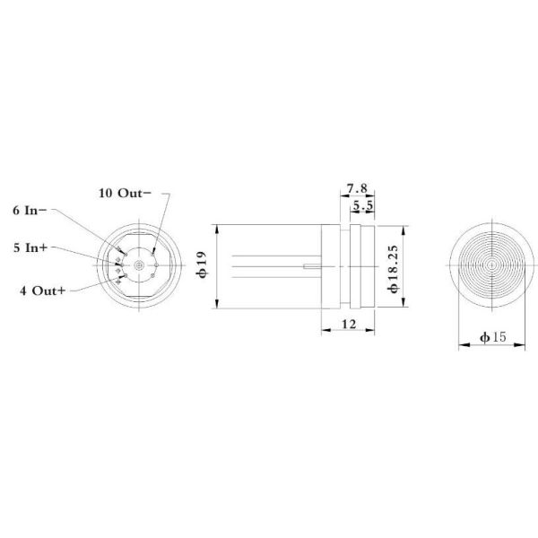 HT19 Diffused Silicon Pressure Sensor And Pressure Transducer Water Level Sensor Cell