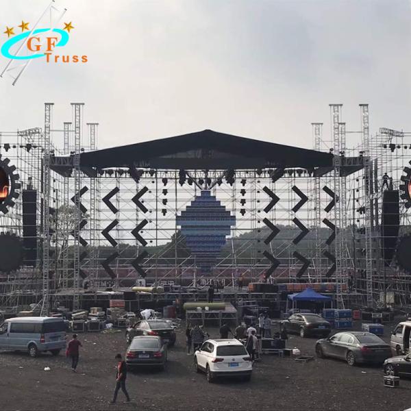 Outdoor Stage 12M Spigot Aluminum Lighting Truss