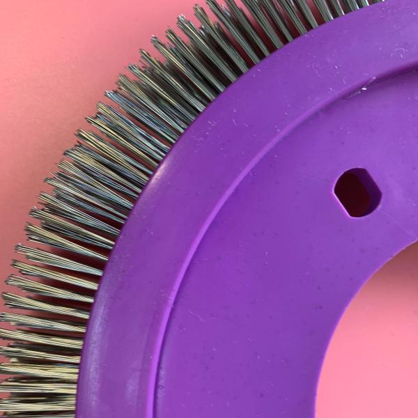 Stenter Machine Parts Lk Stenter Brush Purple Plastic Body Stainless Steel Material Hair 3 installation holes