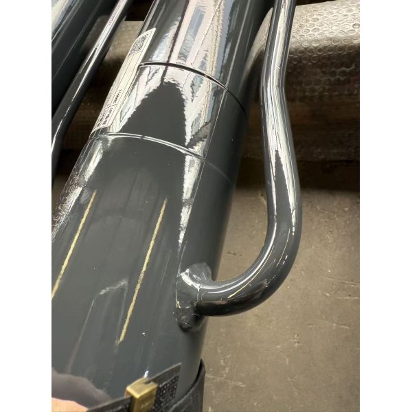 Custom Double Acting Hydraulic Cylinder With Valve Block Hard Chrome Plated Steel