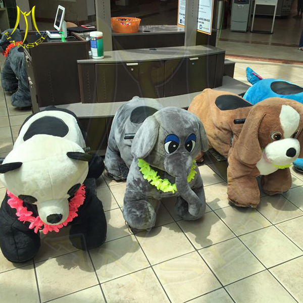 Hansel stuffed animal unicorn on wheels coin operate game machine kids amusement rides animal electric montable