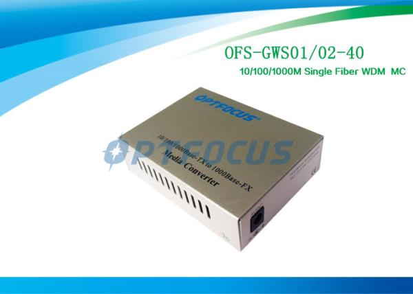 SM 40 base de Sc de mode unitaire de convertisseur de médias de fibre de kilomètre 10/100/1000 - Tx à la base 1000 - FX