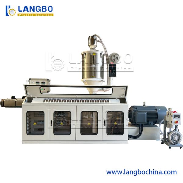 75-450mm HDPE Pipe Extrusion Line with Chiller Water and Air Compressor for 350Kg/H Output