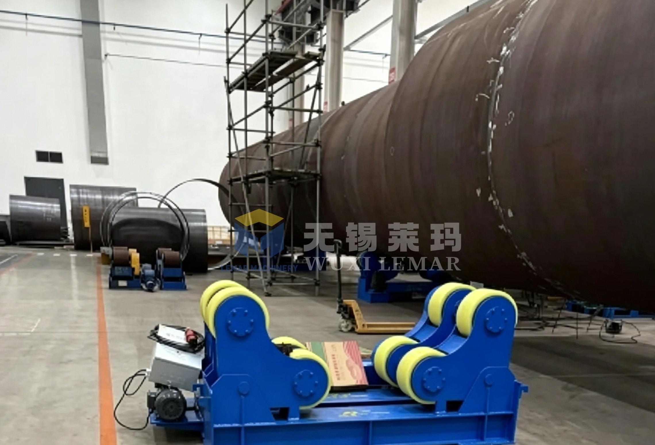Industrial 20 Ton tank welding rotator for SAW automatic welding line