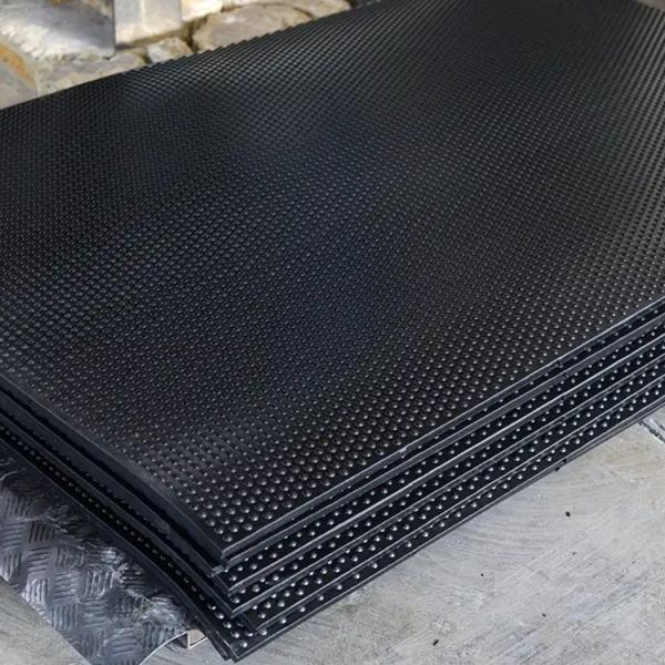 American Floor Mats Horse Stable Mats Heavy Duty Stall Mats Durable Rubber Flooring Solid Black 1/2 Thick 4' X 6' Mat