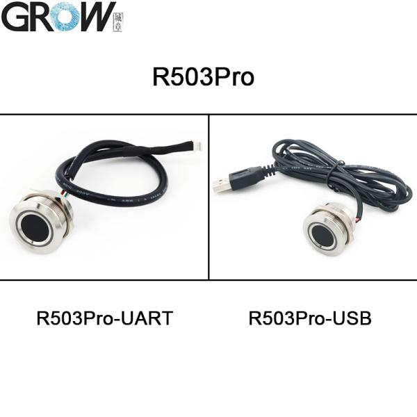 GROW R503PRO UART USB 1500 Капацитет Круглый RGB LED Управление DC3.3V Капацитивный датчик отпечатков пальцев