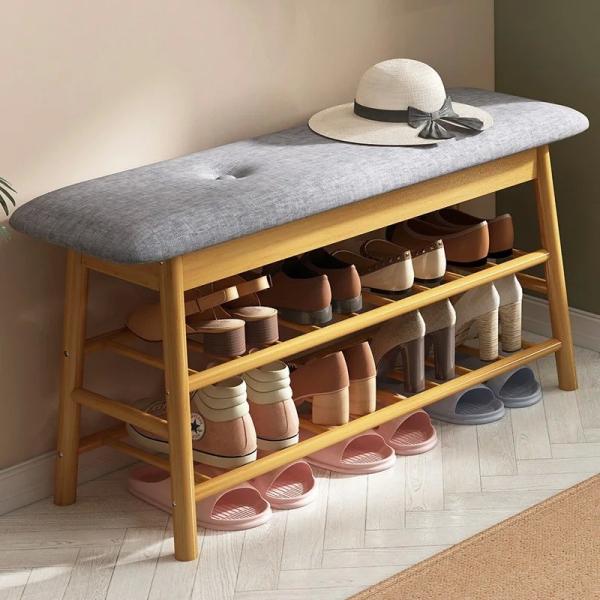 Shoe Rack Entryway Simple Organizer with 2 Tier Storage Good Load Bearing for Hallway Living Room