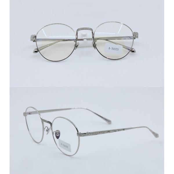 Women's fashion Round Metal Carved Full Frame Glasses non-prescription clear lens Driving Fishing Cycling and Running
