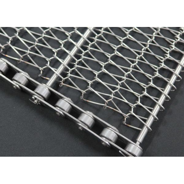 304 Stainless Steel Balanced Weave Conveyor Belt Bread Baking Chain Link Wire Mesh