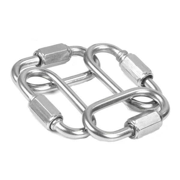 Quick Links Chain Connectors Twist Oval Keychain D Shape for Swing Camping