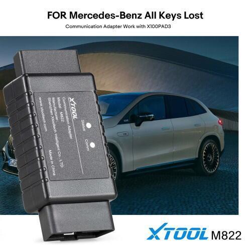 XTOOL M821 M822 Mercedes-Benz Adapter Work with KC501/X100 Pad3/X100 Max Key Programmer For Mercedes-Benz All Keys Lost