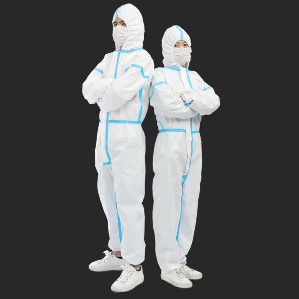 Unisex Disposable Disposable Protective Suit Non - Woven Work Safety Optional Size