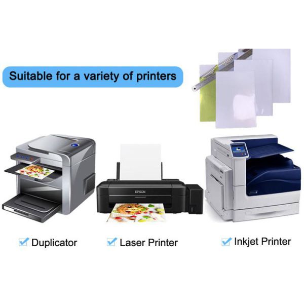 Holographic Vinyl A4 Inkjet Sticker Paper self adhesive a4 labels for Laser Printer