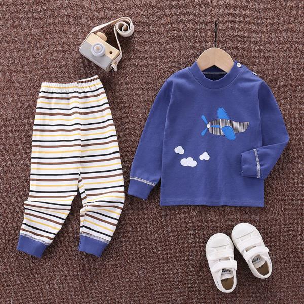 Breathable Children'S Pajama Set Cotton Boys And Girls Homewear