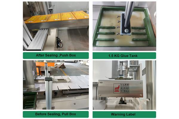 1.5kg Glue Tank Hot Melt Automatic Box Sealing Machine 120kg