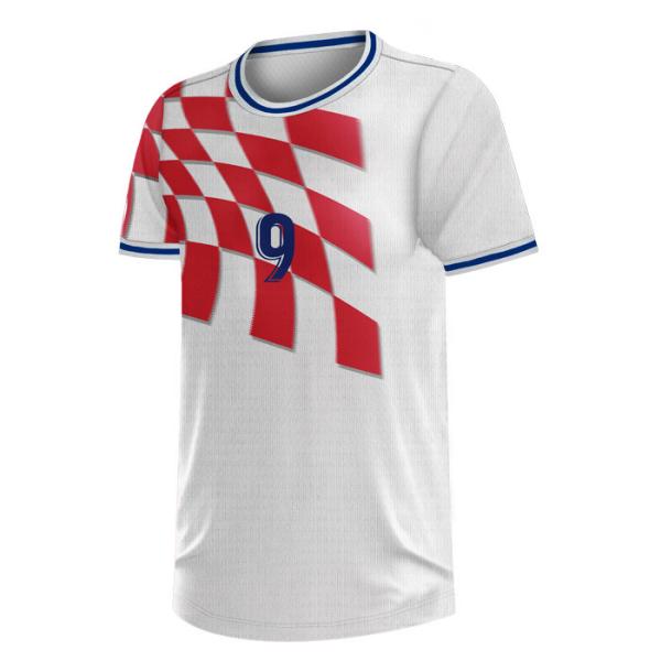 Machine Wash Soccer Teamwear Soft Mens Soccer Jerseys 51cm Chest Width