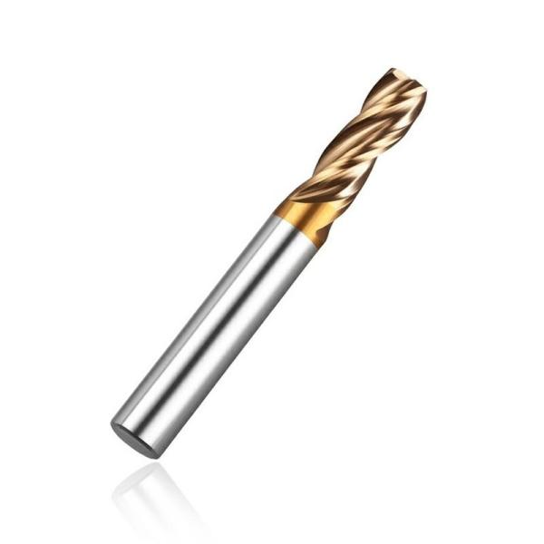Polished Hrc55 20mm Tungsten Carbide 6mm End Mill 4 Flute Cnc Bits 6mm