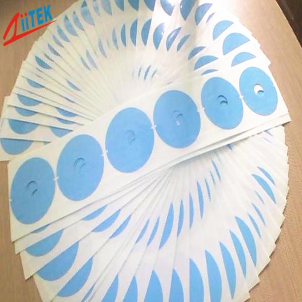 fita adesiva térmica azul do dissipador de calor da espessura IGBT de 0.304mm com a fibra de vidro que suporta o acrílico