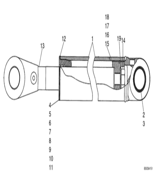 8605262 Подъемный цилиндр герметический комплект подходит для корпуса нагрузчик на колеса цилиндр Assy тяжелое оборудование 721D 721E 721F 721G