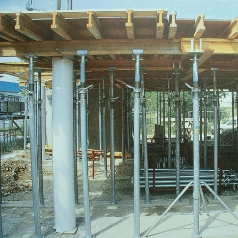 Q235 Silver Scaffolding Prop Fork Head Formwork Prop Sleeve With Nut