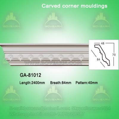 Factory Price PU Foam Carved Crown Cornice Mouldings