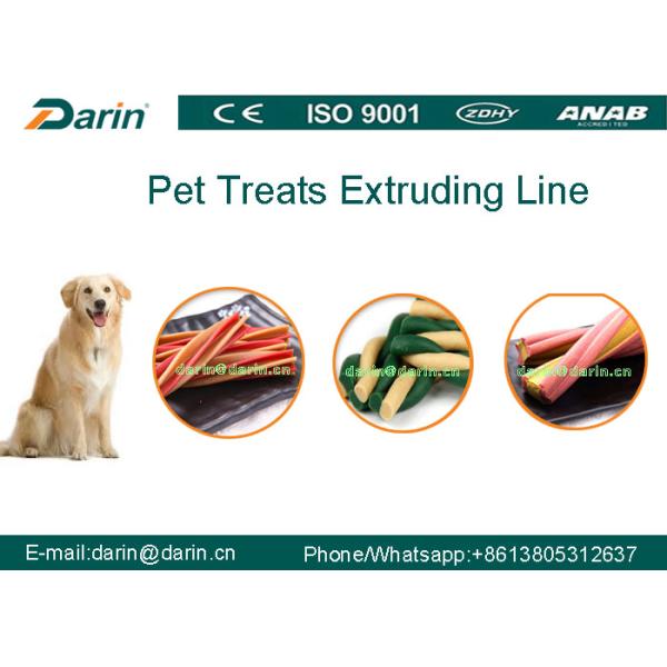Máquina certificada ISO9001 del extrusor de solo tornillo del CE para el perro casero que mastica la barra